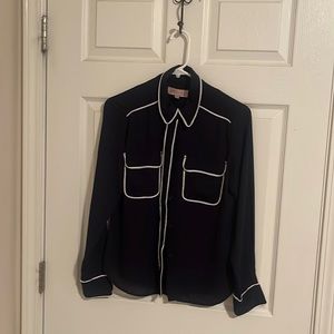 Philosophy Navy Blouse